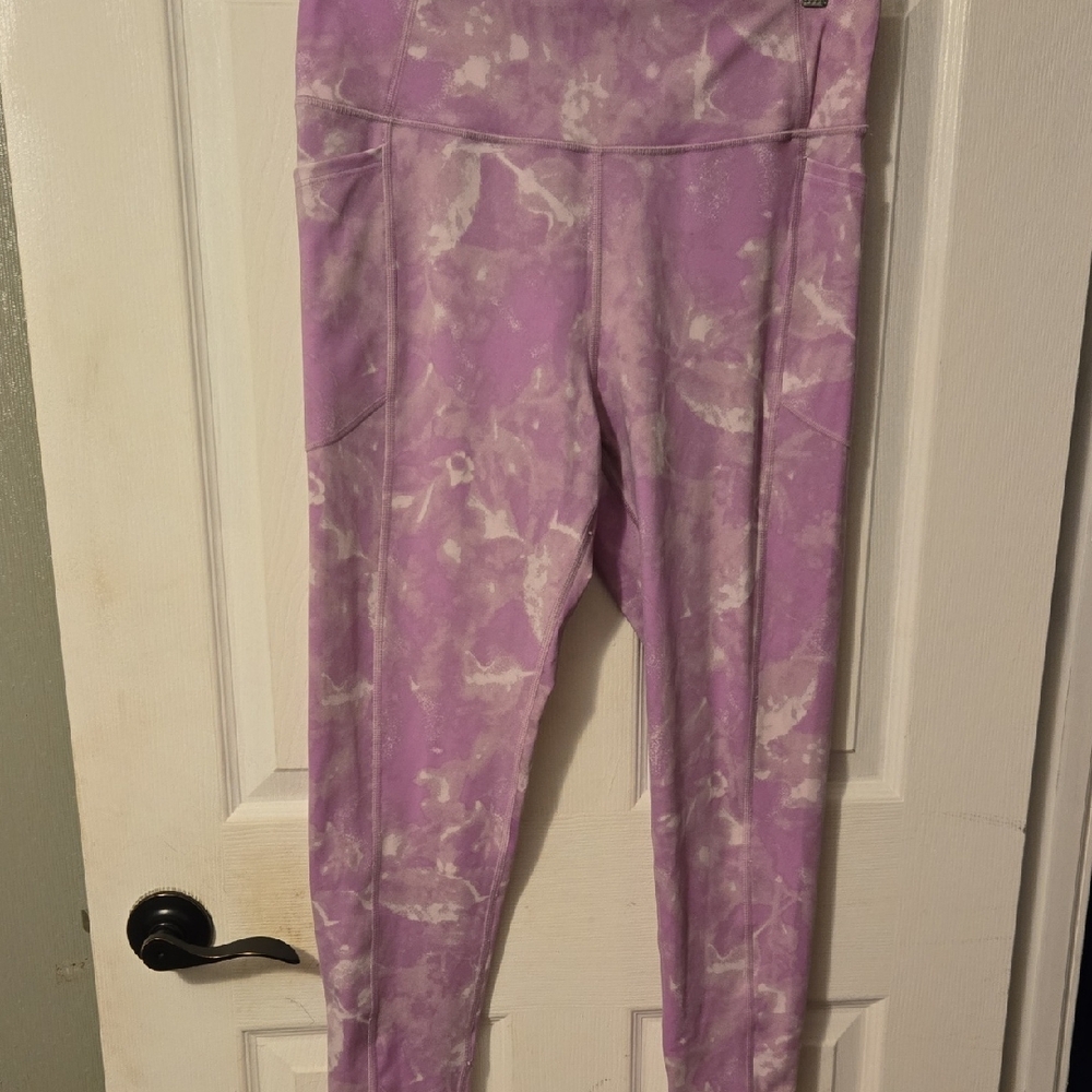 Victoria Secret Pale Purple Tie-Dye Leggings